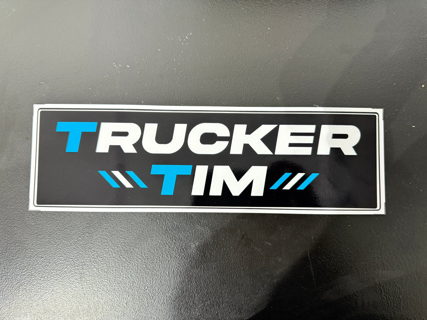 EXTRA LARGE TRUCKER TIM STICKER