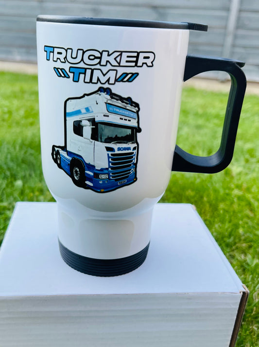 TRUCKER TIM TRAVEL MUG